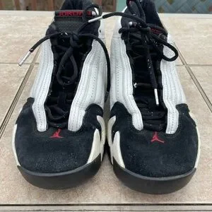 Air Jordan XIV 14 Retro Last Dance Shot 2005 White Black Toe 311832-162 Size 9 2005 Nike Air Jordan Retro 14 OG  main image 4